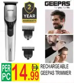 Dream Land Center Rechargeable geepas trimmer offer
