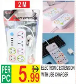 Dream Land Center Electronic extension with usb charger offer
