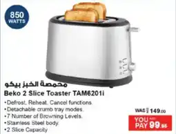 Ansar Mall Beko 2 Slice Toaster TAM62011 offer