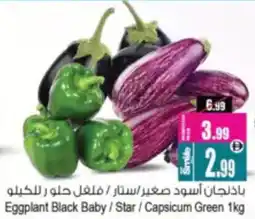 Ansar Mall Eggplant Black Baby / Star / Capsicum Green offer