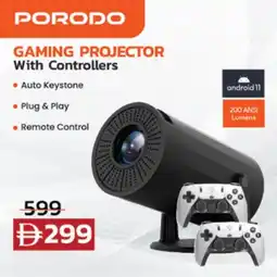 Lulu Hypermarket Porodo gaming projector with controllers offer