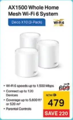 Lulu Hypermarket AX1500 Whole Home Mesh Wi-Fi 6 System offer