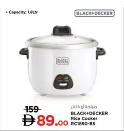 Lulu Hypermarket Black+Decker Rice Cooker RC1850-B5 offer