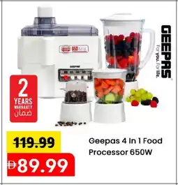 Mark & Save GEEPAS Food Processor offer