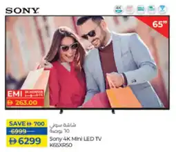 Lulu Hypermarket Sony 4K Mini LED TV K65XRS0 offer