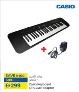 Lulu Hypermarket Casio Keyboard CTK-240 + Adaptor offer