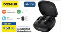 Lulu Hypermarket Baseus Bowie E20 TWS Wireless Earbuds offer