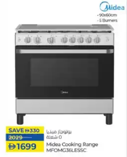 Lulu Hypermarket Midea Cooking Range MFOMG36LESSC offer