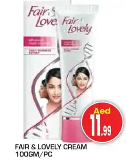 Baniyas Spike Hypermarket FAIR & LOVELY Face cream offer