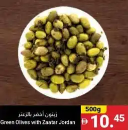Grand Emirates Market Green Olives with Zaatar Jordan offer