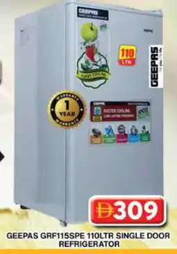 Grand Hyper Market GEEPAS Refrigerator offer