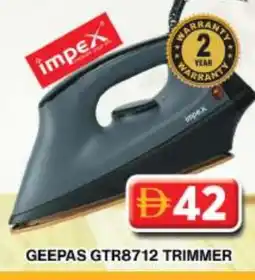 Grand Hyper Market GEEPAS Ironbox offer