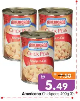 Al Madina Hypermarket AMERICANA Chick Peas offer