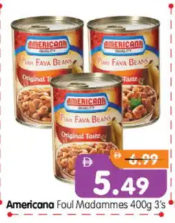 Al Madina Hypermarket AMERICANA Fava Beans offer