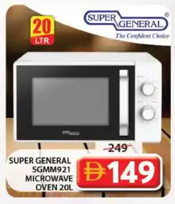 Grand Hyper Market SUPER GENERAL Microwave Oven offer