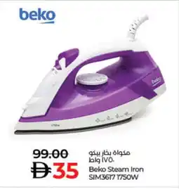 Lulu Hypermarket BEKO Ironbox offer