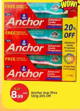 Mark & Save ANCHOR Toothpaste offer