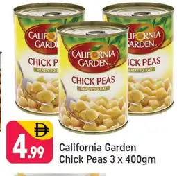 Shaklan CALIFORNIA Chick Peas offer