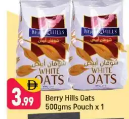 Shaklan BERRY HILLS Oats offer