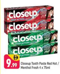Shaklan CLOSE UP Toothpaste offer