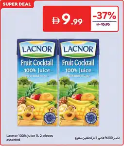 Carrefour Lacnor 100% juice offer