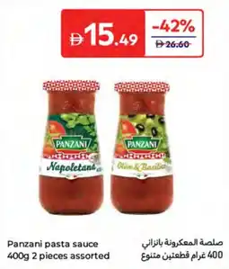 Carrefour Panzani pasta sauce offer