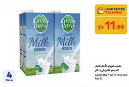 Carrefour Lacto Barn UHT milk full fat offer