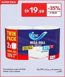 Carrefour Fine kitchen maxi roll offer