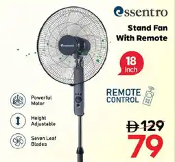 Nesto Essentro Stand Fan With Remote offer