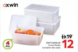 Nesto Oxwin Plastic Container Set asstd. offer