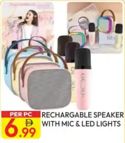 Dream Land Center Rechargable speaker with mic & led lights offer