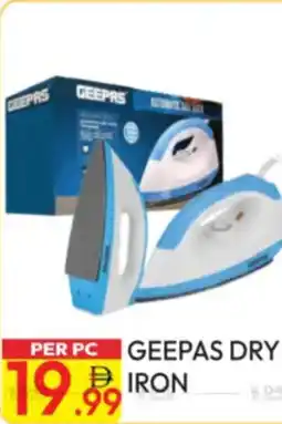 Dream Land Center Geepas Dry Iiron offer