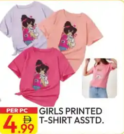 Girls Printed T shirt Asstd