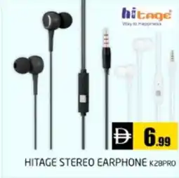 Pasons Hitage stereo earphone offer