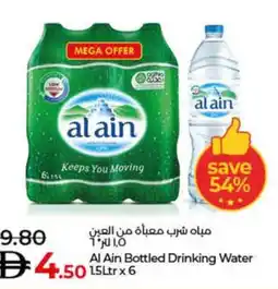 Lulu Hypermarket Al Ain Bottled Drinking water offer