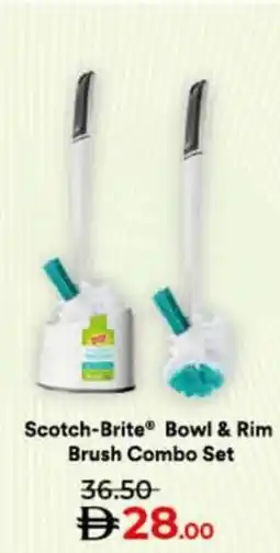 Lulu Hypermarket Scotch-Brite Bowl & Rim Brush Combo Set offer