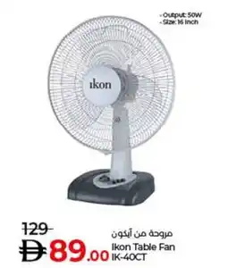 Lulu Hypermarket Ikon Table Fan IK-40CT offer