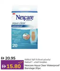 Lulu Hypermarket Nexcare Aqua Clear Waterproof Bandage 20pc offer