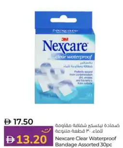 Lulu Hypermarket Nexcare Clear Waterproof Bandage Assorted offer
