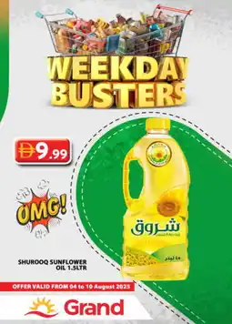 Grand Hyper Market SHUROOQ Sunflower Oil offer