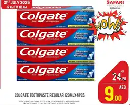 Safari Hypermarket Colgate toothpaste regular offer