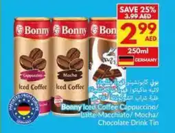 Viva Bonny iced coffee cappuccino latte macchiato mocha chocolate drink tin offer