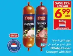 Viva D'pollo chicken sausage with beef offer
