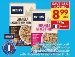 Viva Natur's granola chocolate with hazelnut granola mixed fruits offer