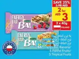 Viva BA! Energy Bar Banana 5 Forest Fruits 5 Tropical Fruits offer
