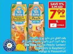 Viva Tea time ice tea peach lemon cranberry & raspberry mango & passionfruit offer