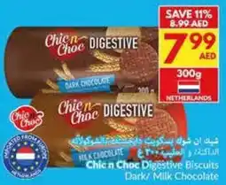 Viva Chic n Choc Digestive Biscuits Dark / Milk Chocolate offer