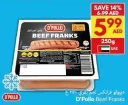 Viva D'Pollo Beef Franks offer