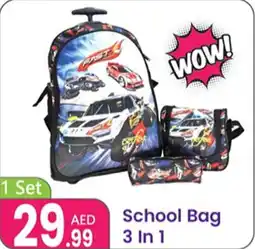 Al Nahda Gift Center School Bag 3 In 1 offer