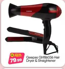 Bigmart GEEPAS Hair Appliances offer